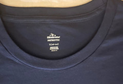 Patriotic T-Shirt Mens L 42-44 Blue Home Of The Brave Land of the Free SS NWT