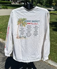 Jimmy Buffett IDK Tour 2016 Tee Mens XL L/S White Concert Shirt 5 O’clock