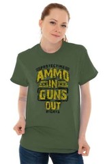 Protect 2nd Amendment Gun Rights Pro 2A Gift Womens or Mens Crewneck T Shirt Tee