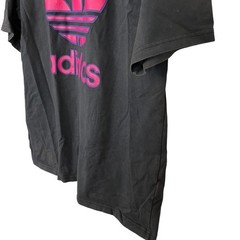 Adidas Mens Trefoil Spell Out Black Pink Purple Short Sleeve T Shirt Top Tee M