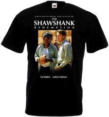 The Shawshank Redemption v1 T shirt black movie poster all sizes S-5XL
