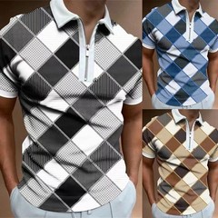 Comfortable Wear Men’s T-shirts Casual Tee Slight Stretch 3D Print Holiday