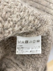 Other Brands Knit Sweater (Thick) M Wool Beige Solid Color