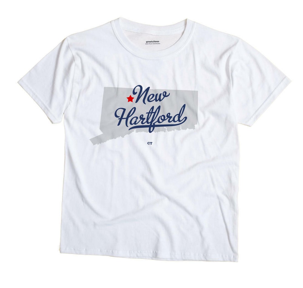New Hartford Connecticut CT T-Shirt MAP