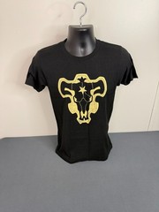 Black Clover Men’s Black Bull Squad Insignia Cotton T-Shirt Black Small NWOT