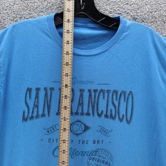 San Francisco Graphic T-Shirt Tourist Tee Blue (see photo for flaw)
