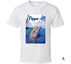 Dolphin Flipper Classic Retro Tv Show T Shirt Tee Shirts Gift New