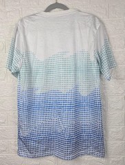 Pink Dolphin Mens T Shirt M White Blue Graphic Mesh Streetwear Dolphin Print