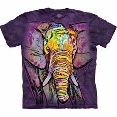 The Mountain African Russo Elephant Tusks Elephants Animal Purple Shirt M-3X