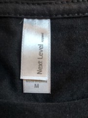 NEXT LEVEL NEW YORK TSHIRT COTTON BLEND BLACK SIZE MEDIUM
