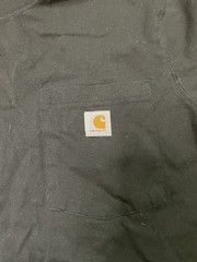 Carhartt Women’s XL Pink & Black Solid Crew Neck Pocket T-Shirts Lot of 2