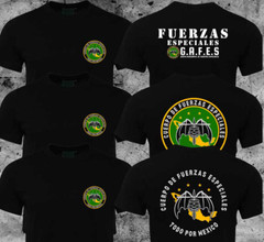 Mexico GAFEs Fuerzas Especiales Special Force Ops Army Military Black T-shirt HQ