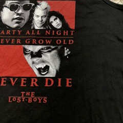 Y2K The Lost Boys Tank Top Horror Promo Graphic Vampire Large