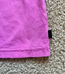 American Eagle Neon Pink Dip Dye Effect Heavy Cotton Pocket Tee Mens T-Shirt L