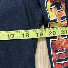 Civil Regime Through Hell & Back Long Sleeve T Shirt Mens SZ M Black Bleach Wash