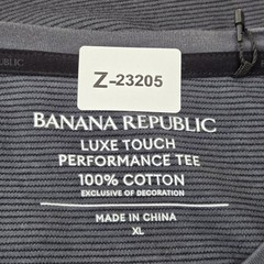 Banana Republic Men Shirt XL Gray Luxe Touch Performance Tee NWT