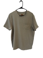 Common People Women’s Large Gray Waffle Knit Pocket Tee Casual Minimalist