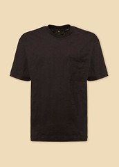 LIU JO MENS SHORT SLEEVE POCKET T-SHIRT M122P204FLAMEPOCKET BLACK WHITE