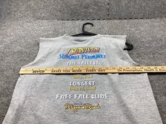 Vintage Disney Blizzard Beach I Survived Summit Plummet Tank Top Gray X-Large