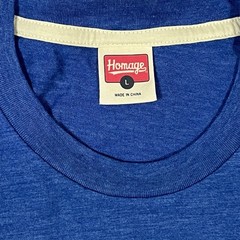 Homage Graphic T Shirt Blue If You Ain’t First You’re Last Mens Large Tee