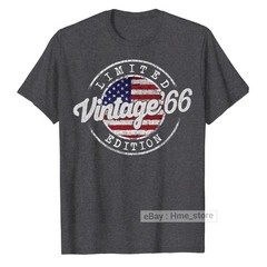 Born in 1965 Birthday 60 Years Old T-Shirt USA Flag 60th Bday Tee Gifts American