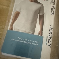 New Jockey Men’s Classic (2) 1-Pack Crew Neck T-Shirt Large Staycool