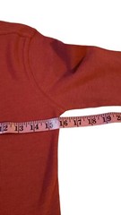 Carbon Thermal Shirt Mens Size M Solid Red Long Sleeve Cotton Trendy Warm Layers