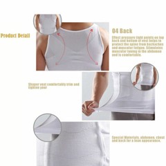 Fajas Para Hombres Faja Reductora De Hombre Men Body Shaper Abdomen Control Tee