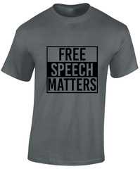 FREE SPEECH MATTERS MENS T SHIRT UK UNITED KINGDOM GOVERNMENT POLITICS TOP