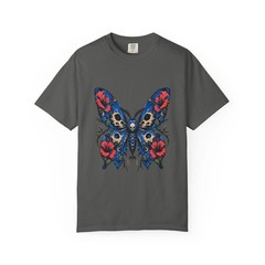 Cerulean Hibiscus Reaper Moth Graphic Tee