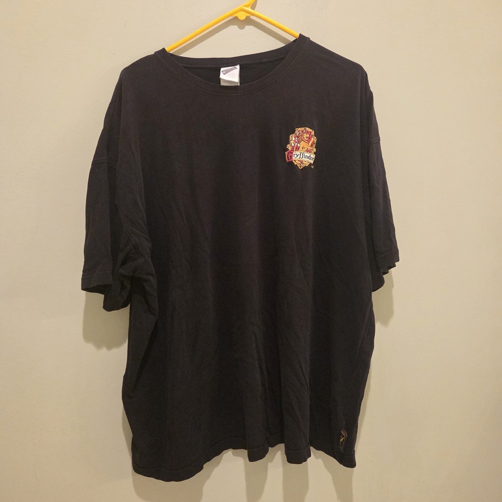 Vintage Harry Potter Gryffindor Embroidered Patch Tshirt Warner Bros Studio 3XL
