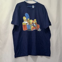 The Simpsons T Shirt Blue Graphic Print Mens Size 3xl NWOT E568