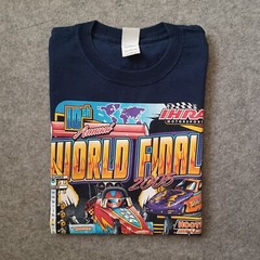 IHRA Motorsports World Finals T Shirt Mens XL Blue 10th Annual Drag Racing Y2K