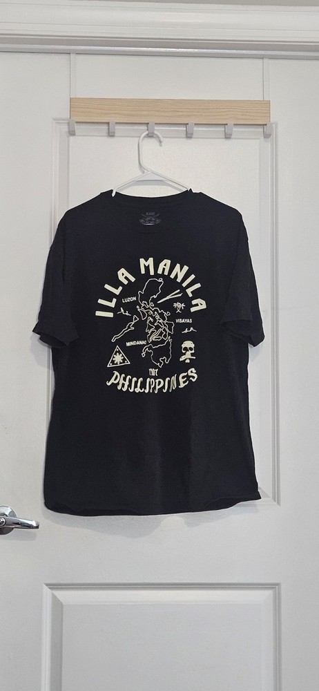 Illa Manilla PHILLIPINES FILIPINO Black Tshirt COTTON SIZE XL