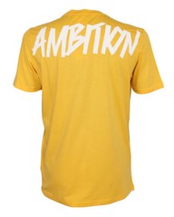 NWT KA-1 King’s Ambition T-SHIRT yellow short sleeve cotton luxury UAE M
