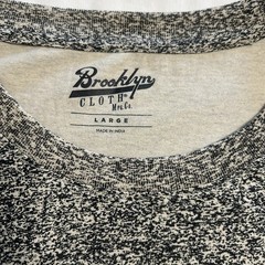 Men’s Brooklyn Cloth Tee Shirt Gray Black Blend Classic Size Large