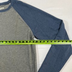Orvis Classic Collection T Shirt Mens L Gray Blue Stretch Long Sleeve Crew Neck