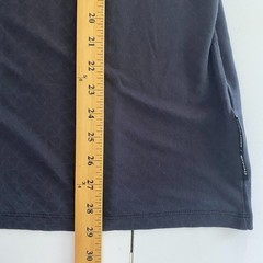 Giorgio Armani Etihad Black Henley Shirt Soft Viscose Logo Size Small/medium
