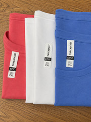 Threadfast Red, White & Blue TShirts 3 Pack – Size 2X 3X 4X 5X Patriotic Bundle