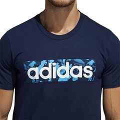 NWT adidas Men’s Linear Graphic Tee( Collegiate Navy,M)