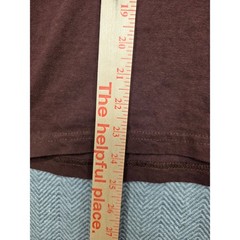 Polo Ralph Lauren Mens V-Neck T-Shirt Maroon Burgundy Cotton Pony Logo Size L