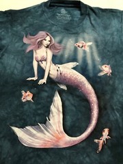The Mountain Mermaid Fish Water Woman Merfolk Merpeople Fantasy T-Shirt S-5X