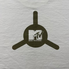 Vintage MTV T-Shirt Mens XL White Music Television Logo Video Promo Hip Hop 90s