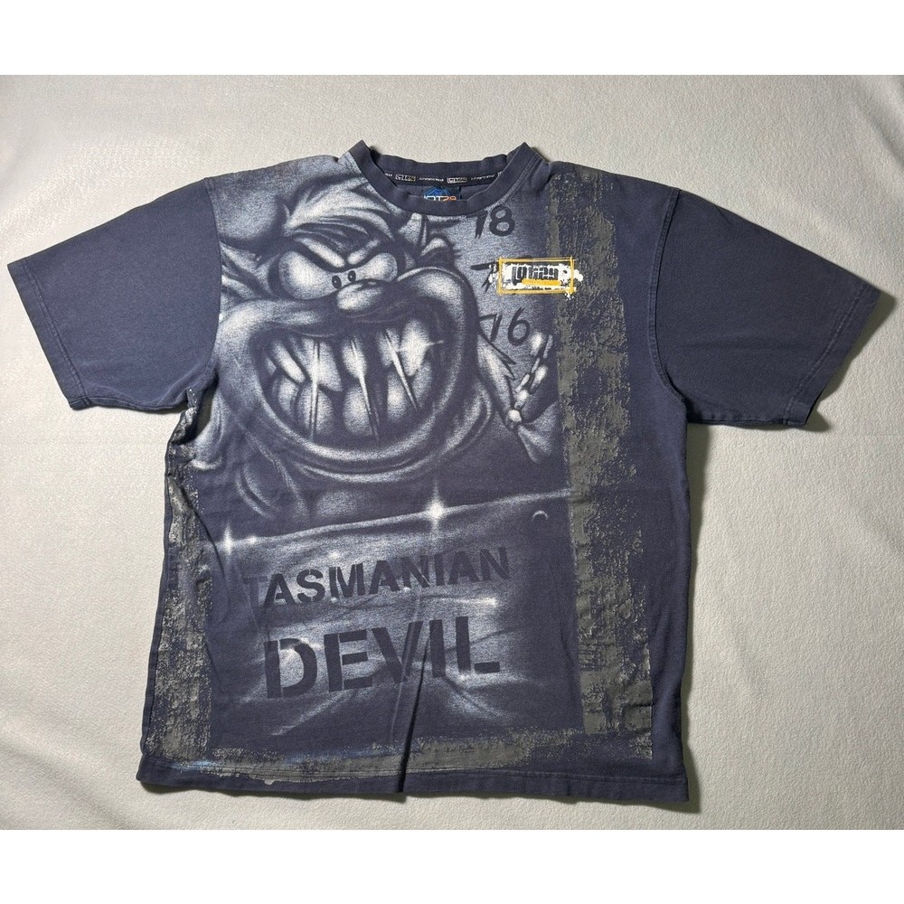 Lot 29 Tasmanian Devil T-Shirt Looney Toons Y2K VTG Size 2XL