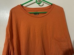 Foundry Supply Co. Adult 5XL Orange 100% Cotton T-Shirt w/ Front Pocket