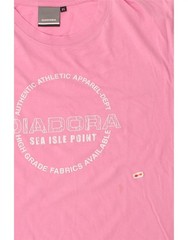 DIADORA Mens Graphic T-Shirt Top XL Pink Cotton DE58