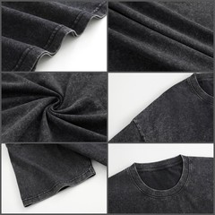 Mens Vintage Wash T Shirt Custom Front Back Print Personalized Photo Text Tee