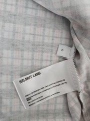 Helmut Lang Logo OS Tee Mini Digital Check Red Men’s Size Large New