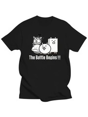 1pc Unisex Cotton T-Shirt with Battle Cats Print, Crew Neck, Regular Fit, Slight