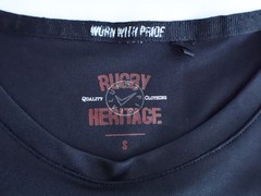 Rugby Heritage New Zealand Fern Graphic T-Shirt Mens S Black Short Sleeve